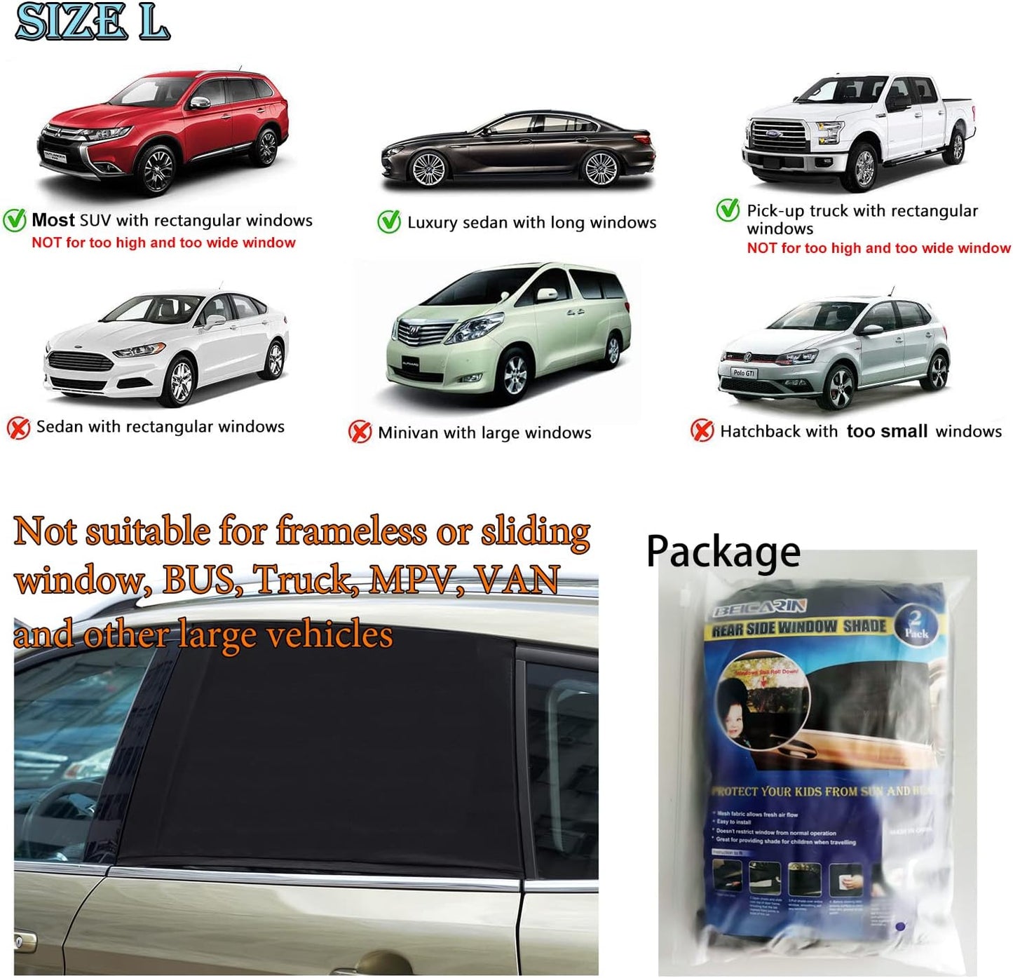 Shades Mosquito Net For Cars